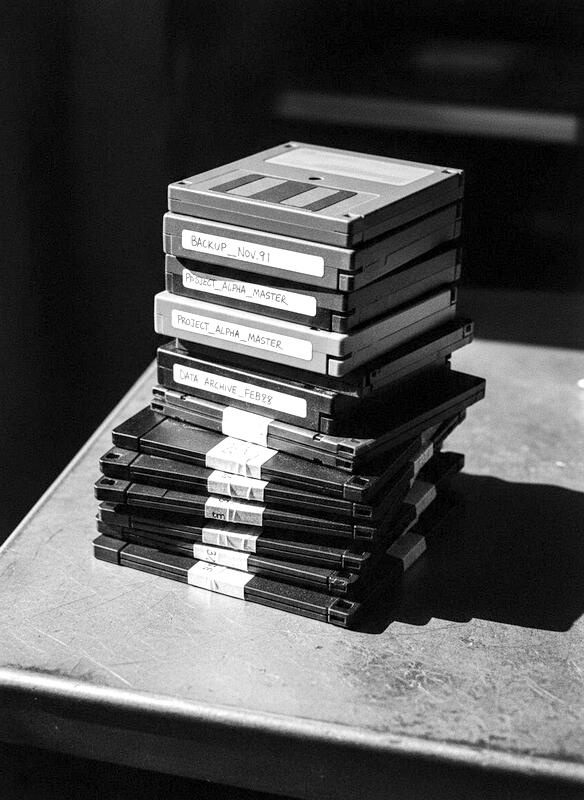floppy disks and tape